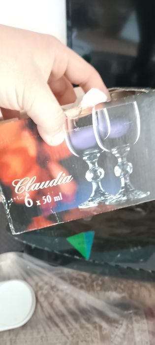 Рюмки с золотыми вставками