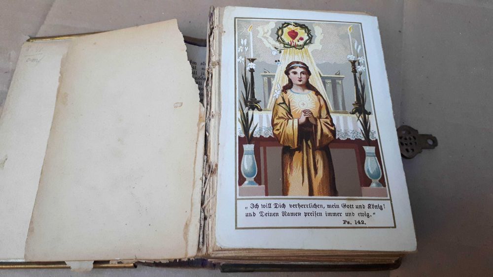 Carte de rugaciuni catolica, in limba germana, an 1884, de colectie
