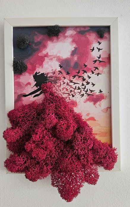 Декоративни пана със скандинавски мъх.