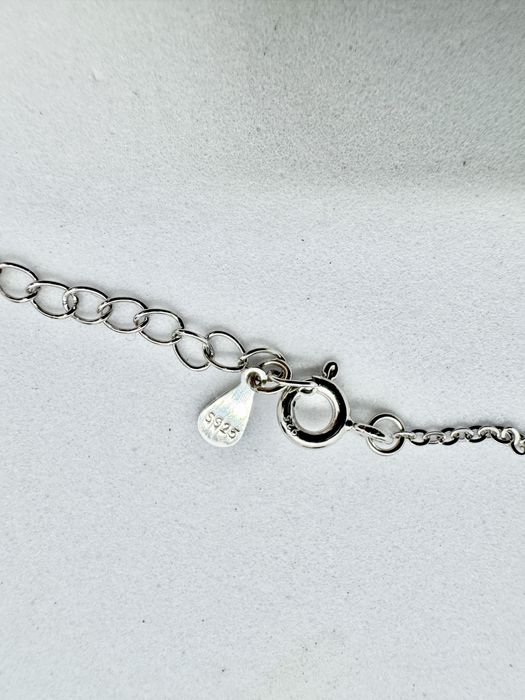 Сребърно колие с мойсанит (Диамант) 0.5 карата