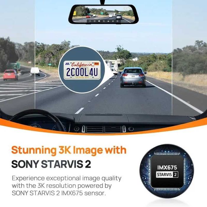 Видеорегистратор Xiaomi 70Mai S500 3K DVR + Rear Cam NEW, камера видео