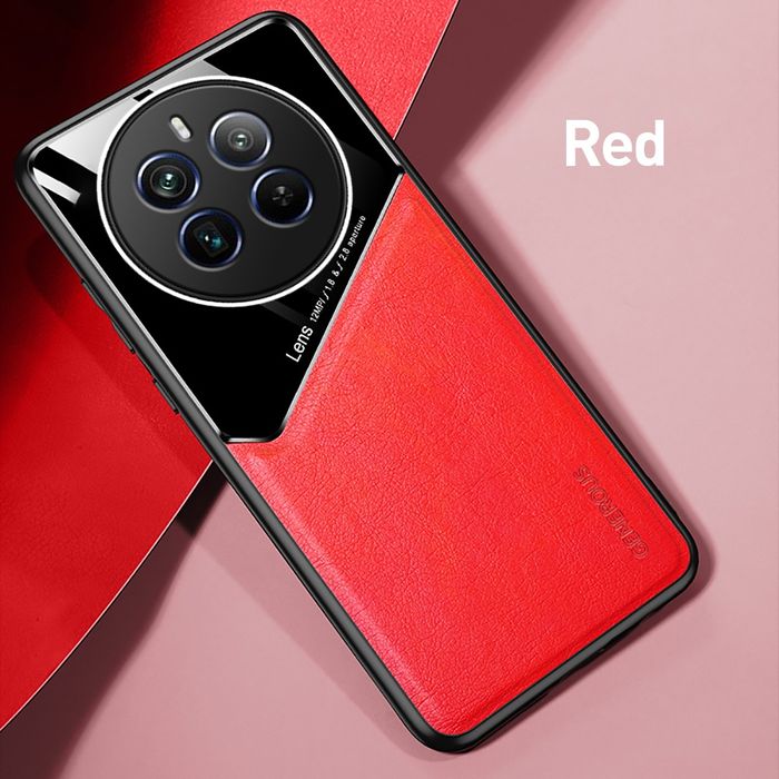 Realme 12 Pro+ / 12X / 12 Pro / 12 / GENEROUS Кожен кейс гръб с магнит