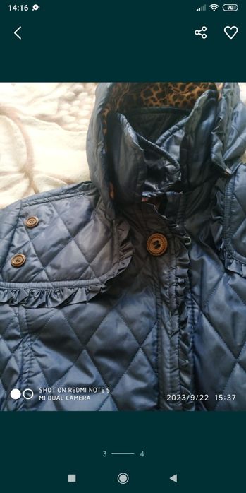 Осенняя куртка на девочку