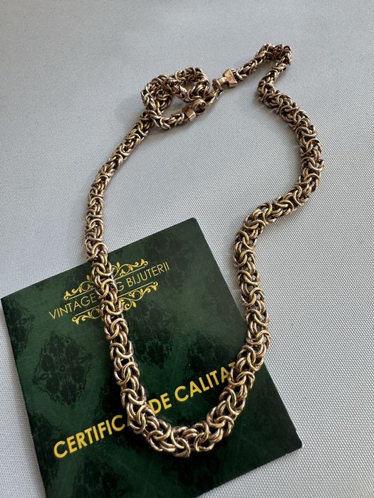 Lant model Bizantin din argint placat cu auriu