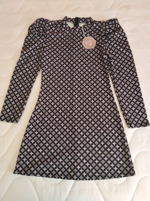 Рокля-туника в прекрасен есенен десен