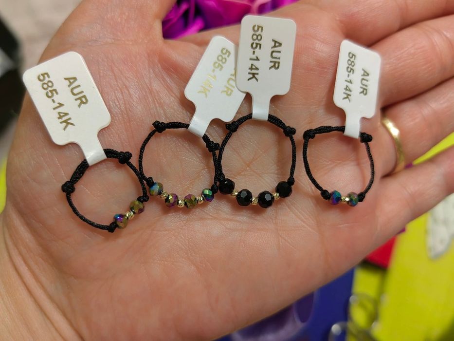 Bijuterii confecționate manual cu biluțe aur 14 k.Preturi de la 20 lei