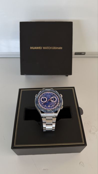 Vând Huawei Watch Ultimate Blue – Full Box, stare impecabila
