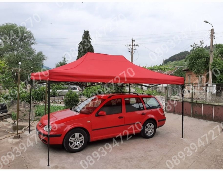 Шатра Шатри хармоника, 3х6м 3х4,5 3х3м Непромокаемо Гумирано Платнище