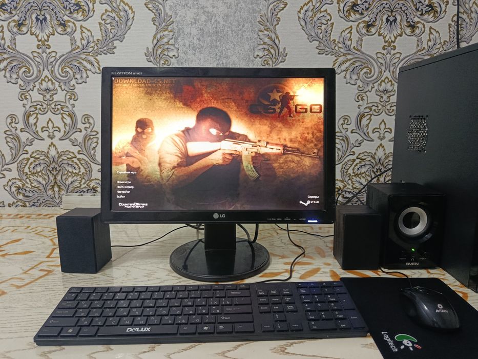 Kompyuter damashniy arzon sotiladi. LG Komplekt