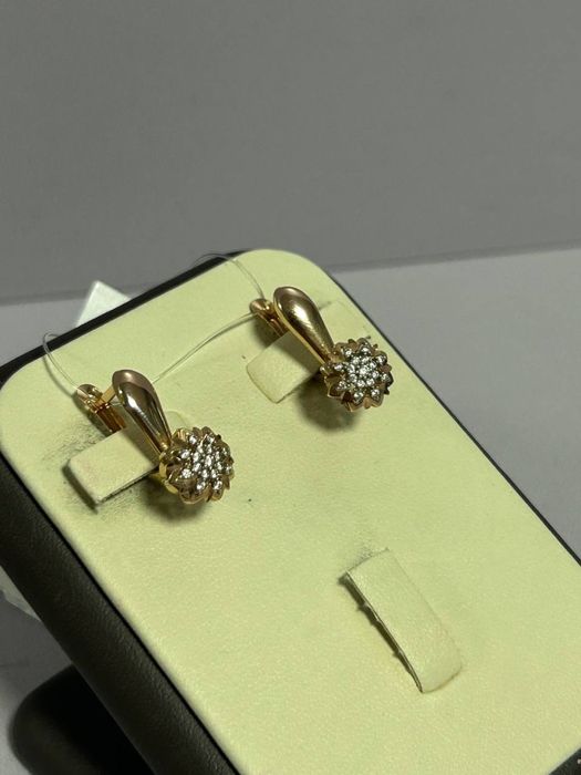 Золотые серьги, 585 / КА77685