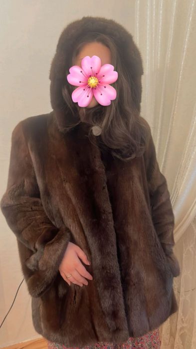 Норковая шуба полушубок 50-52 размер