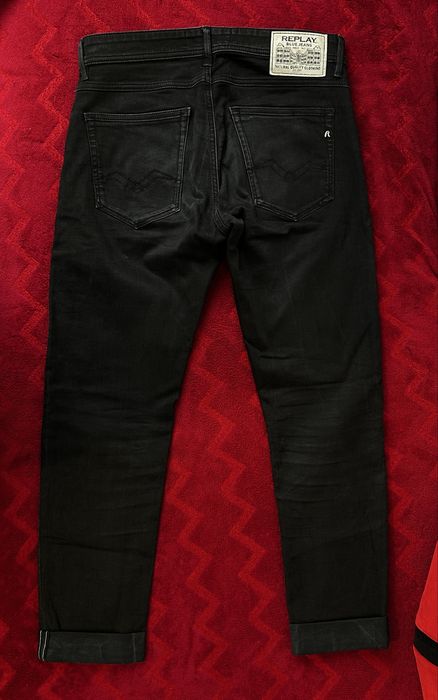 Replay Anbass slim 32/30 черни дънки