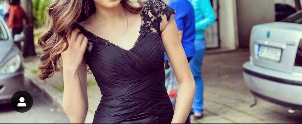 Черна бална рокля