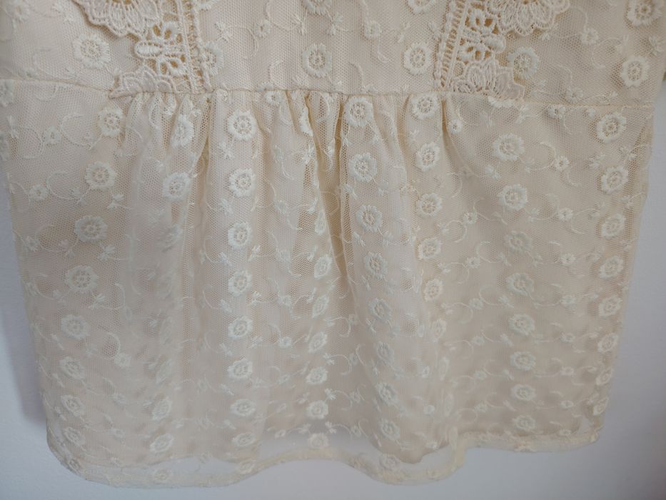 Bluza dantelă, elegantă fete 5-6 ani