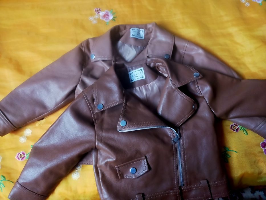 Продам кожаные куртки для девочек