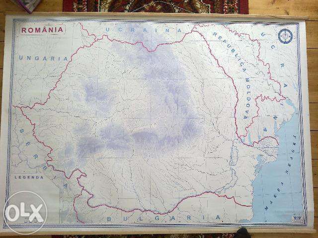2 Harti Contur Romania Harta Transporturilor Noi Pitesti Olx Ro