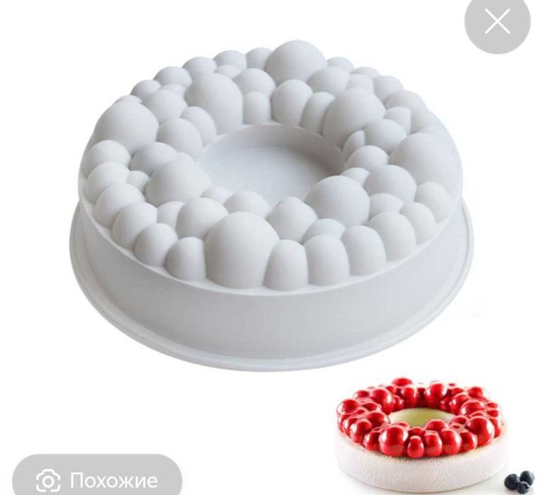 Силиконовая форма для муссового торта