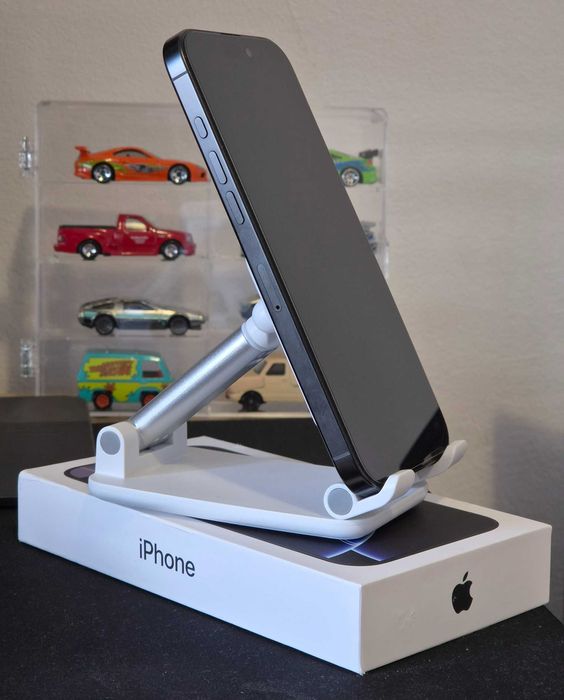 iPhone 16 Pro Max 512GB Black Titanium | 100% Battery Health | Husă MOUS Walnut + 2 Folii Spigen