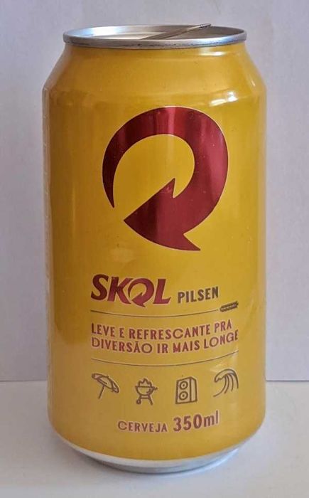 Кен от бира от Бразилия - SKOL Pilsen (празен)