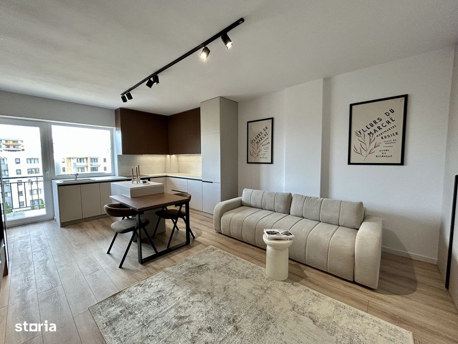 Apartament 2 camere zona Tractorul | Mobilat lux | Constructie 2025