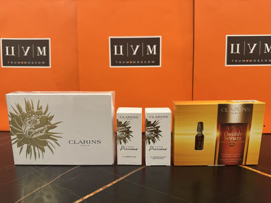 Clarins Paris мини набор миниатюр
