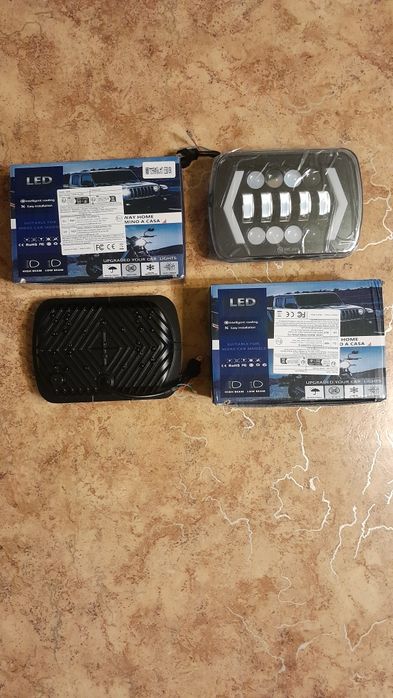 LED фары квадратные