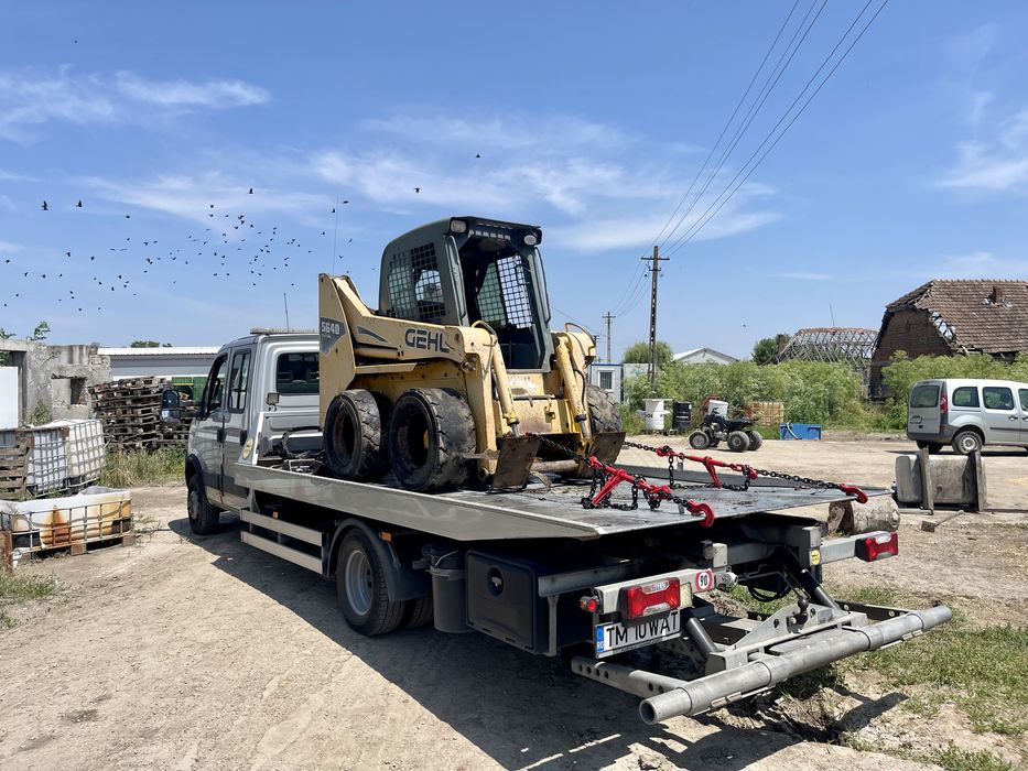 Transport utilaje , motostivuitoare , nacele , excavatoare, tractoare