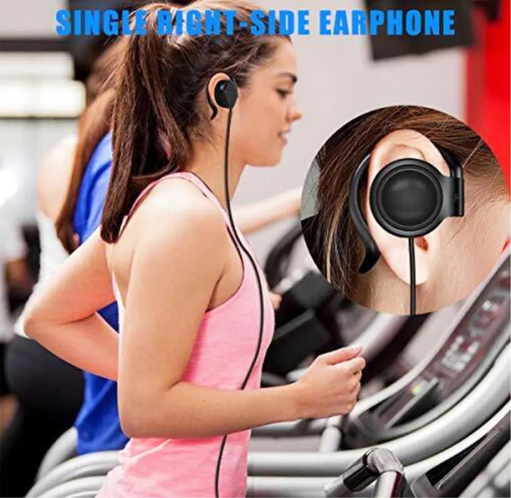 Наушник на одно ухо.