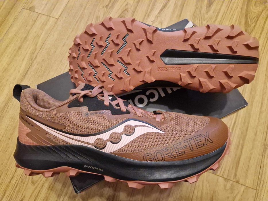 Saucony Goretex waterproof, masuri 42-44, trail, ok, hoka,asics,brooks