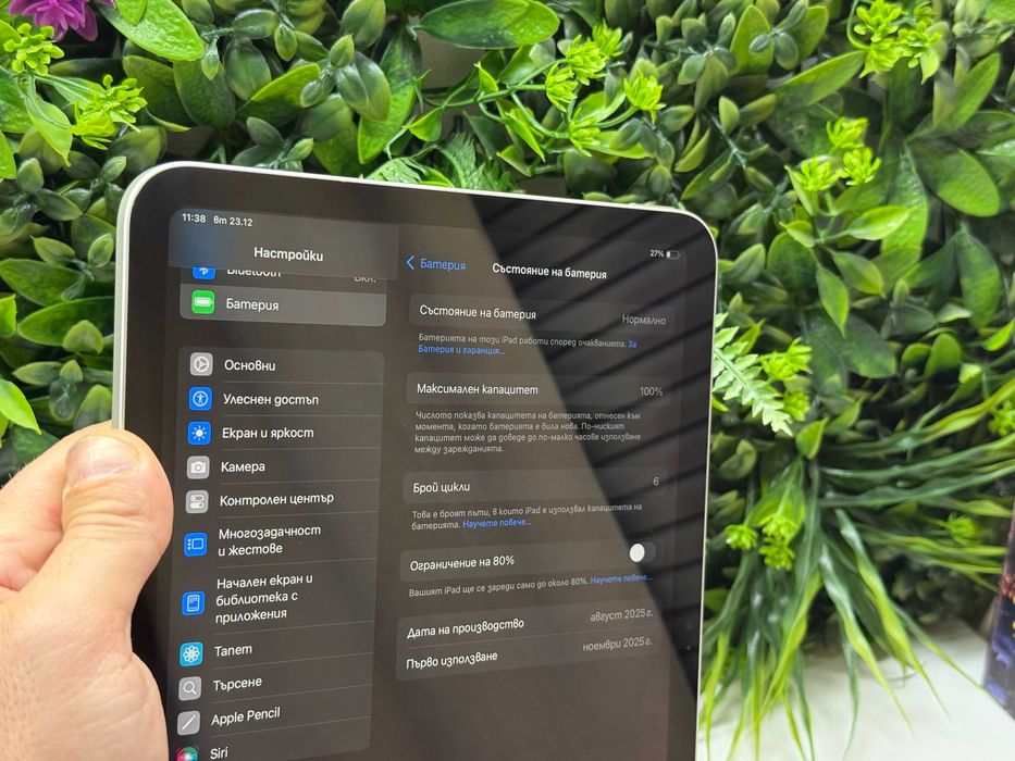 iPad 11"A16  128GB 100% батерия Гаранция