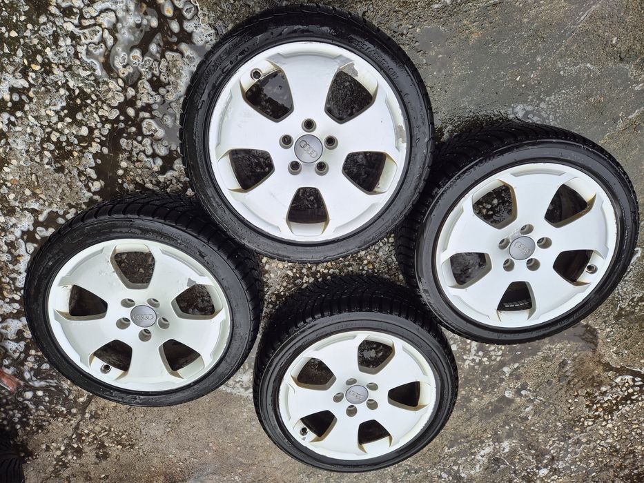 4бр алуминиеви джанти за Ауди А3/ А4  / 7.5ж Х17/ ет 56/ 5Х 112/