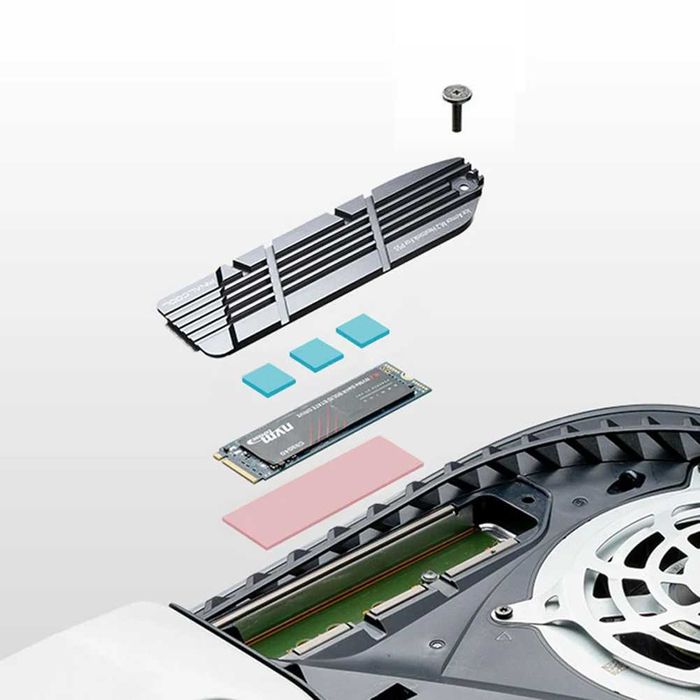 Радиатор для nvme ssd на PS5, PS5 slim, PS5 pro.