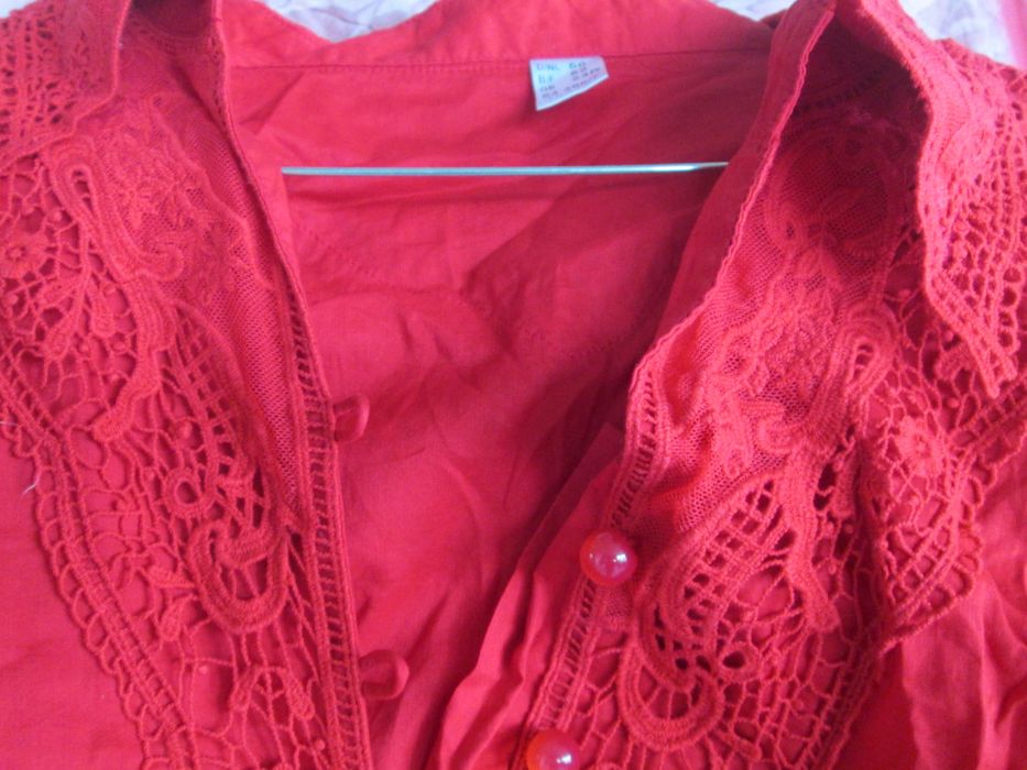 bluza rosie  bumbac dame L