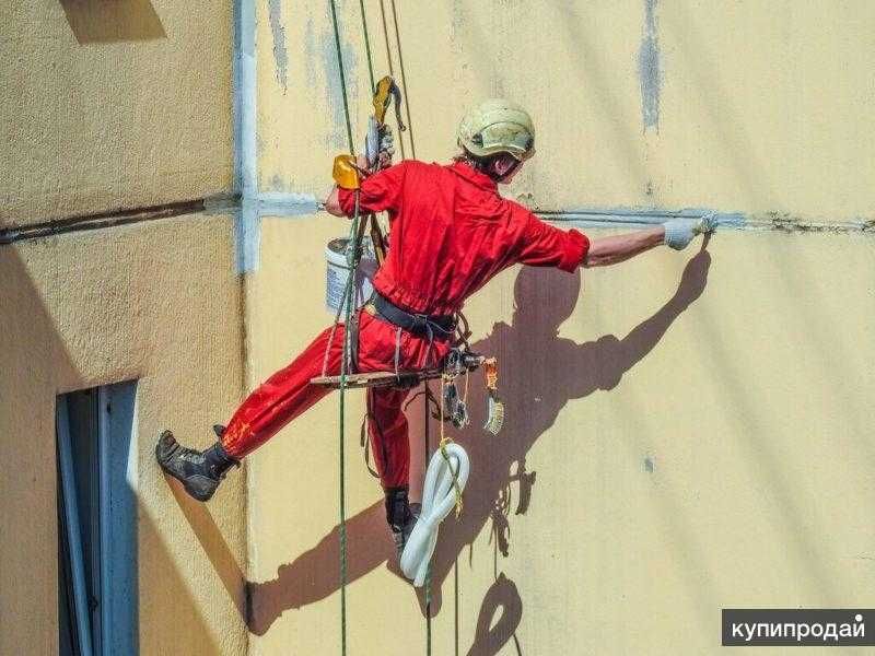 Alpinist xizmati.Альпинисты.Высотники.Утепление фасада.Швы.Козырьки.