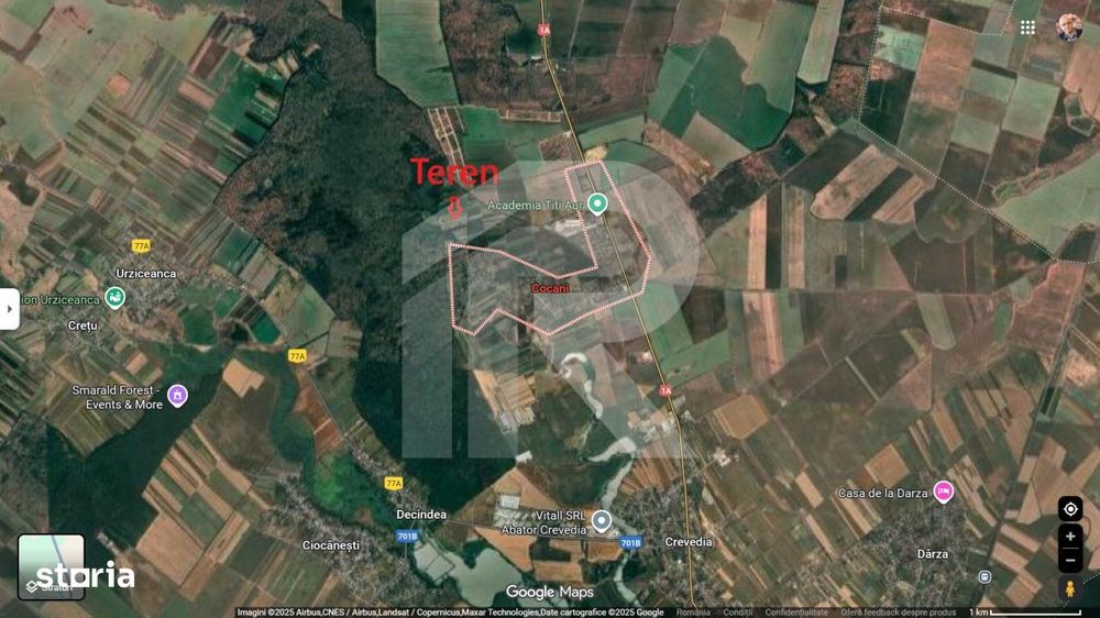 Refugiu la marginea padurii — 2822 mp de liniste in Cocani.