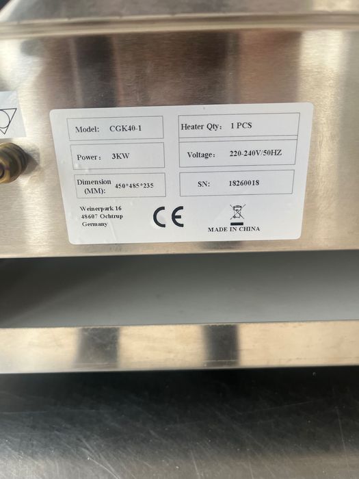 Котлон за палачинки - Управление: Механично - Форма: Креп - с 1 плоча - Ø 400мм