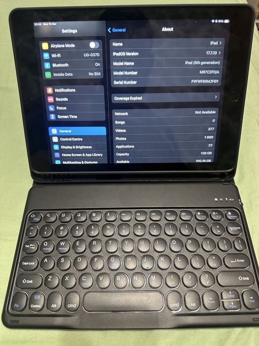 iPad 6th gen 128GB, 9.7 инча, 100% батерия