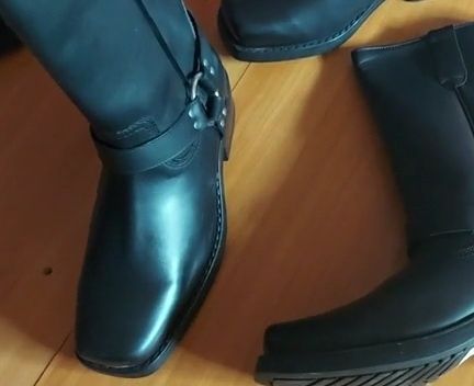 Cizme Harley din piele naturală