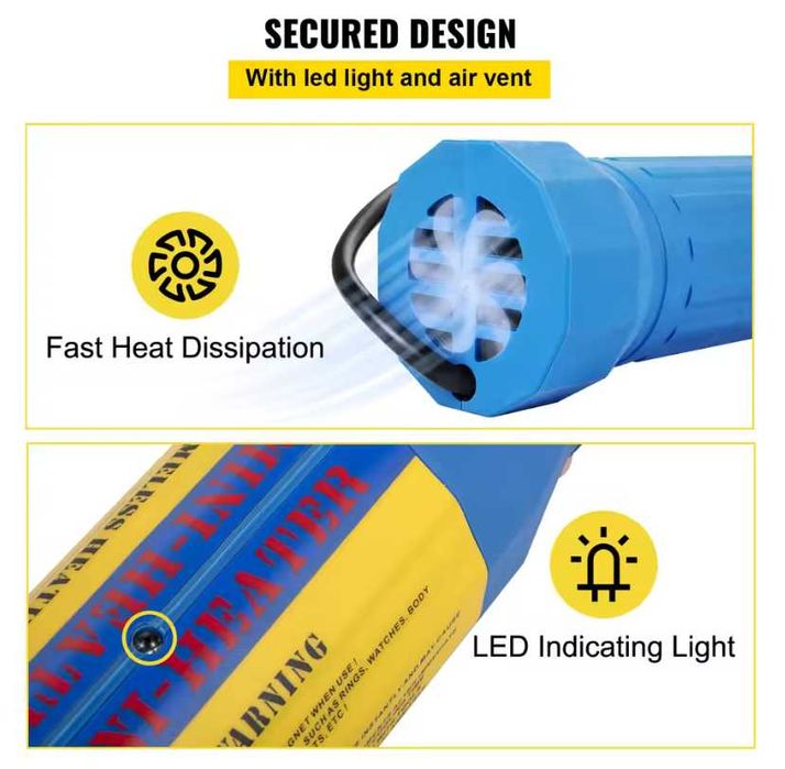 Магнитен индукционен нагревател с 8 нагревателни бобини 1100 W