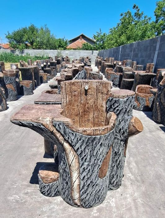 Градинска мивка от щампован бетон