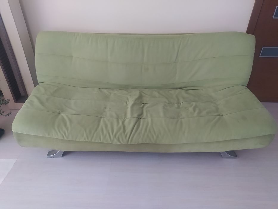 Диван раскладной зелёный