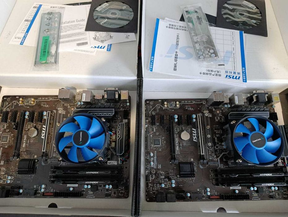 Материнка+проц+опера+кулер недорого