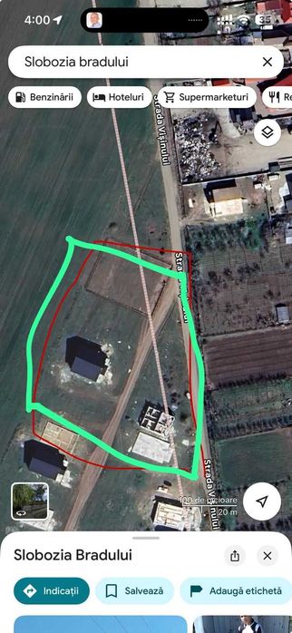 Teren cu constructii sobozia bradului