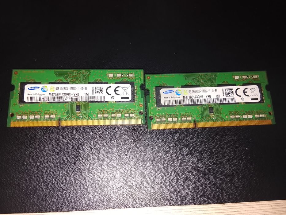 Продам оперативную память на ноутбук.Samsung DDR3L — 8 ГБ (2×4 ГБ)