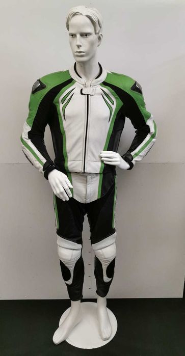 Costum moto piele BUSE cu cocoașă mărime 50