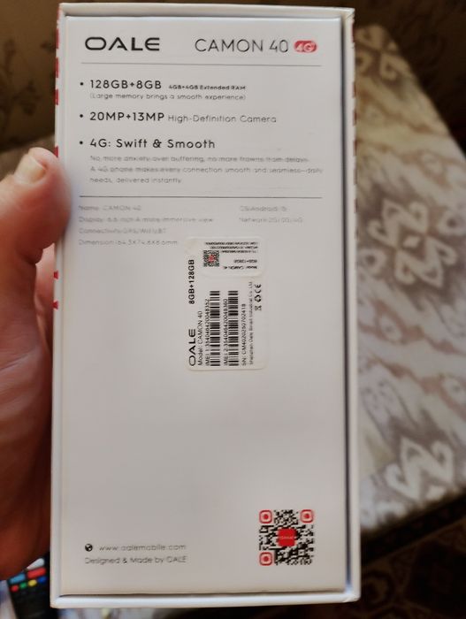 Продам смартфон CAMON 40.почти новый брал месяц назад