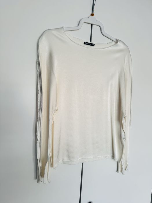 Bluza Zara crem din vascoza matimea m noua