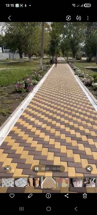 Брусчатка. Тротуарная плитка. Паребрик.