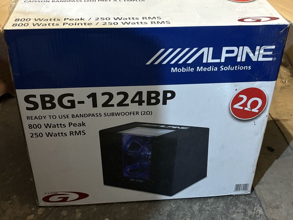 Alpine SBG 1224BP сабуфер продам