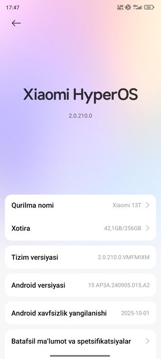 Xiaomi 13 t 5G 12+12/256